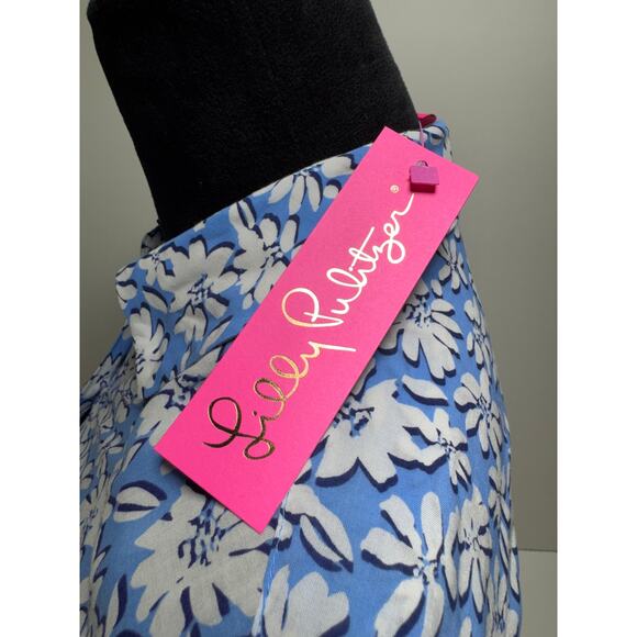 Lilly Pulitzer Natalie Coverup Lunar Blue Palm Beach Petals Sz XS MSRP 118.00 - Picture 7 of 16